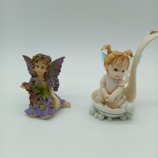 2x Vintage Fairy Figurines -