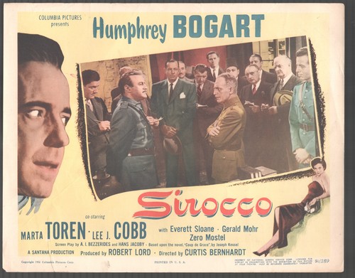 Sirocco x14 lobby card - sirocco,