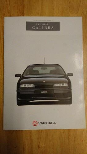 1992 vauxhall calibra brochure - calibra,