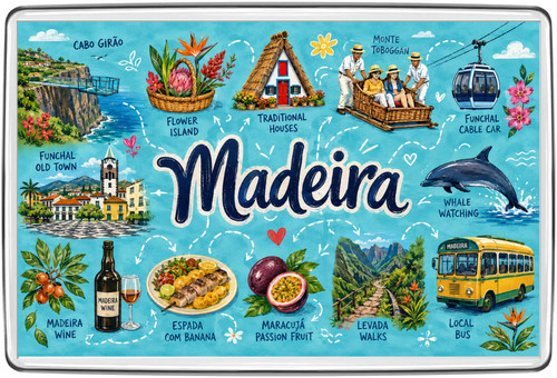 Madeira portugal fridge magnet - madeira,