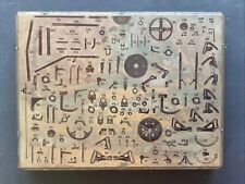 Large old copper engraved Steampunk cogs hardware cataloque printing plate