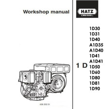 Service Manual for Hatz 1D50