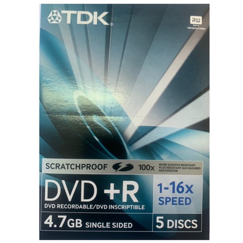 Tdk dvd 7gb - 4.7gb, 16x