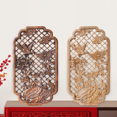 Hollow wood wall art hanging - hollow,
