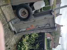 car trailer used4ftx3ft tipper new tyres bearings  ideal 4 carting rubbish  dirt