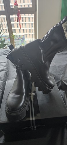 Buffalo black leather ankle - buffalo,