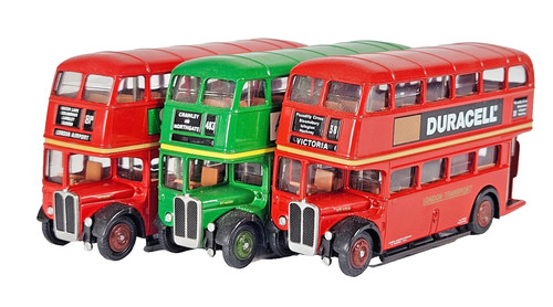 London transport three buses - london,