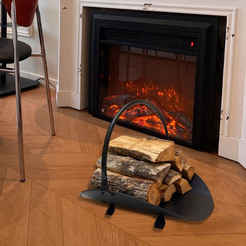 Fireplace log holder with - log,
