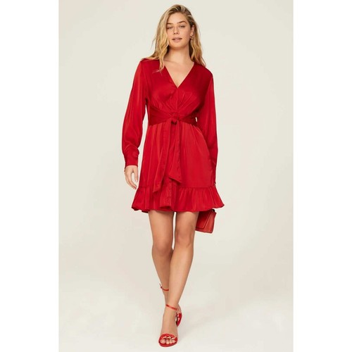 Marissa webb red - satin, wrap