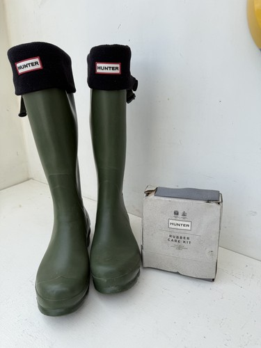 Hunter tall green wellington - tall,