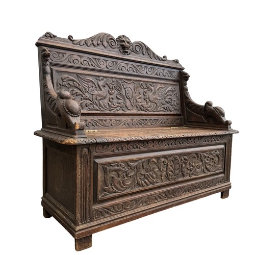 Victorian carved oak - victorian,