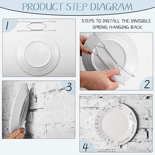 Wire plate hangers - hangers, white