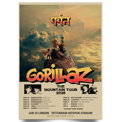 Gorillaz tour poster the - poster,