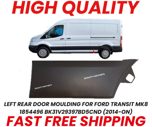 Left rear door moulding for - left,