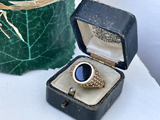 SUPERB VINTAGE SOLID 9K 9CT GOLD SIGNET PINKY RING SIZE W 11 HEAVY 3.4G NOT 18CT