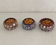 Set of 3 Decorated  Metal
