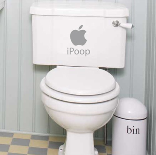 Bathroom toilet art vinyl - bathroom,