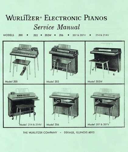 Wurlitzer piano 200 203 - wurlitzer,