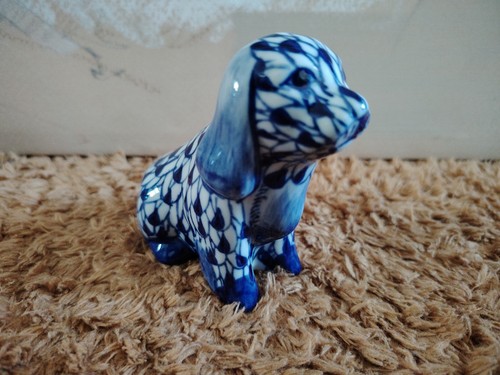 Vintage herend style blue and - vintage,