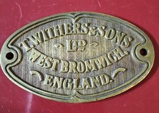 Vintage Brass Safe Plaque