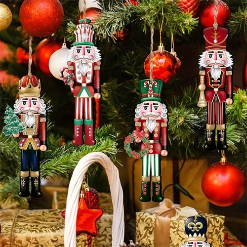 12pcs wooden nutcracker - wooden,