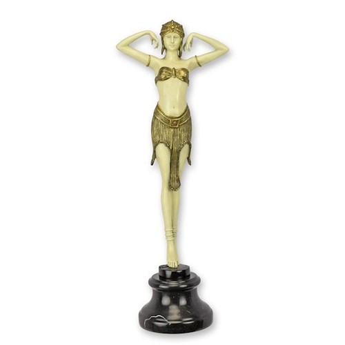 Bronze woman sculpture - bronze,