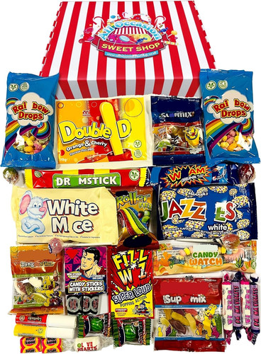 Retro sweets gift - sweets, box: