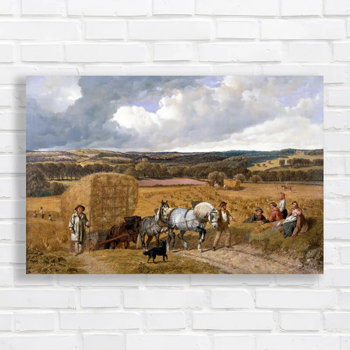 Harvest landscape pastoral - harvest,