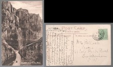 Cheddar View in the pass Somerset Frith postcard. Posted 1911