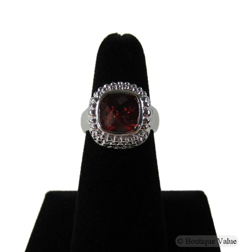 Vintage silvertone garnet - silvertone,