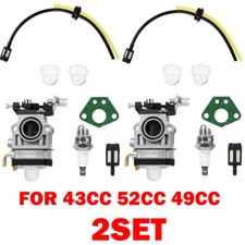 2x Carburetor For 43cc 52cc