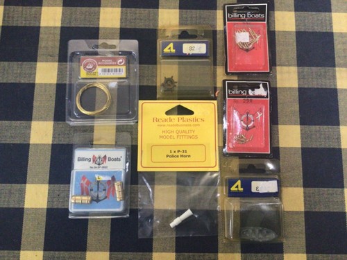 Model boat fittings - rc, various