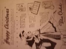 Sa42 Ephemera 1950s advert delavelle blue orchid 