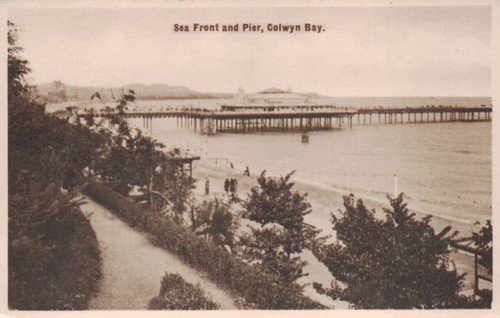 Postcard sea front and pier