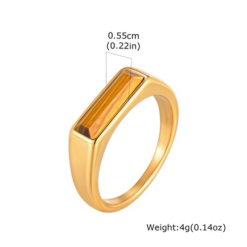 Natural stone signet ring for - stone,