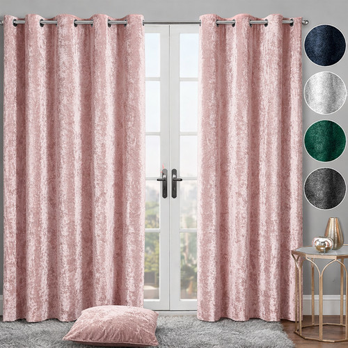 Nfk crushed velvet curtains - velvet,