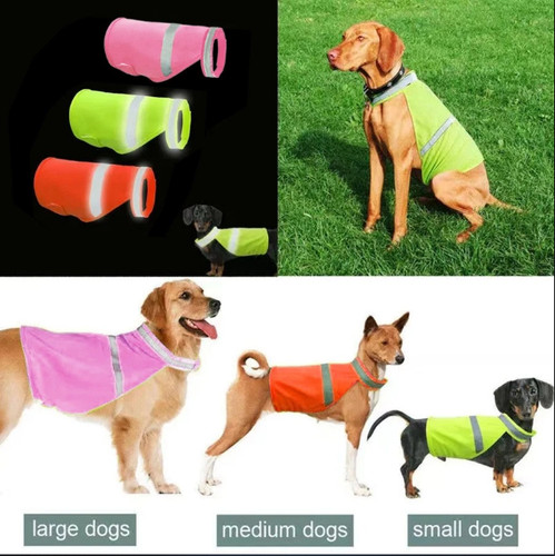 Pet dog safety vest - vest, reflective