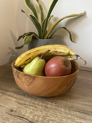 Rustic hand turned cherry - rustic, wood