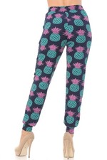 Buttery Soft Teal Pineapple Women's Joggers
