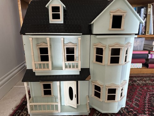 Wooden doll house - wooden,