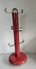 Vintage/Retro Heavy Duty  TYPHOON Mug Tree In Chrome & Red- In VGC