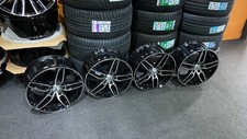 Ex Display 18" Mercedes sport Style Black & Pol Alloy Wheels C-Class E-Class +
