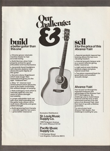 1975 alvarez yairi guitars - alvarez-yairi,