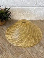 Vintage Frosted Amber Glass