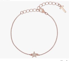 TED BAKER SHARAAA PAVE NANO STAR WHITE CRYSTAL BRACELET  ROSE GOLD  TONE BNIB