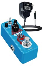 Guitar Bluesy Pedal Vintage Blues Distortion Effect Pedal Amuzik + Power Lead