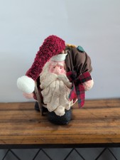Vintage 90s Paper Mache Santa