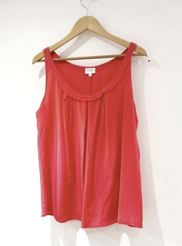 Pure silk top kaliko coral - silk,
