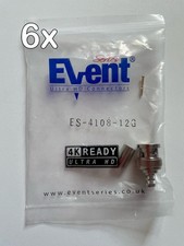 6 x BNC 3 Piece Crimp Male Connectors Plugs / for RG59 Coaxial CCTV Camera Cable