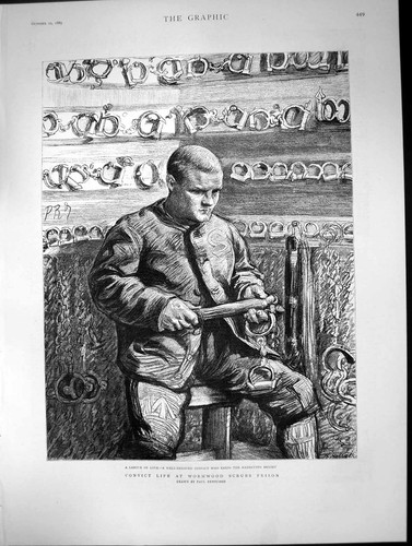 Antique old print life - antique,